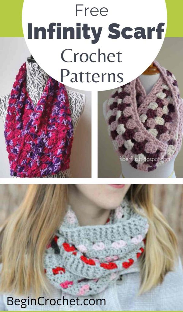 infinity scarf free crochet patterns