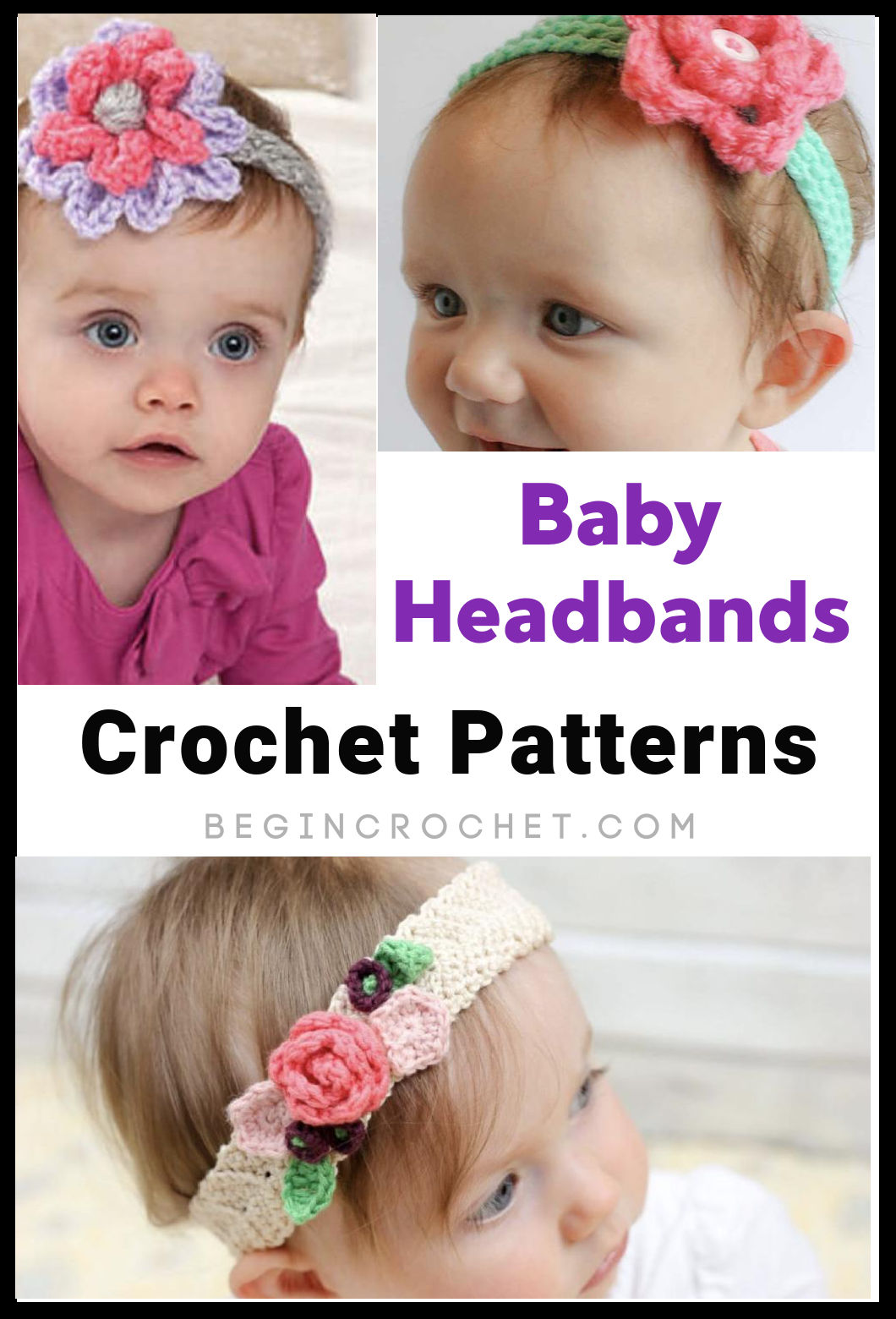 14 Baby Crochet Headband Patterns (Beginner Friendly) Begin Crochet