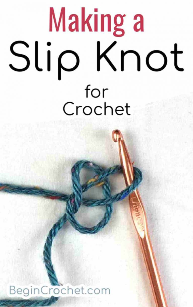 How to make a slip knot for crochet - Begin Crochet