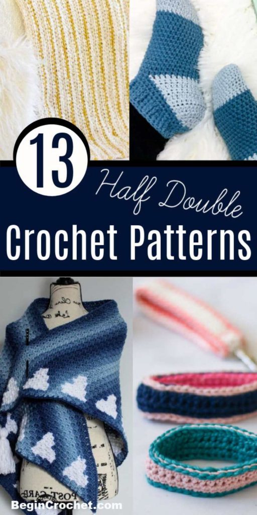 All free patterns for the half double crochet stitch