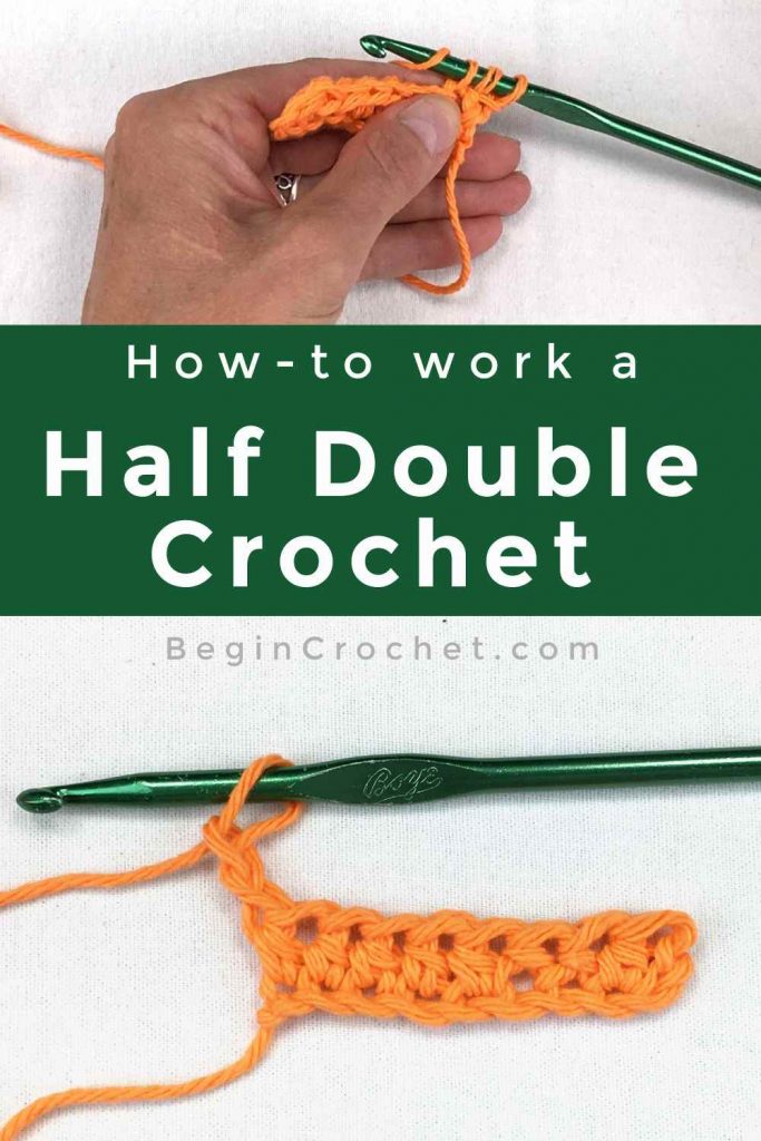 Tutorial - making the half double crochet stitch
