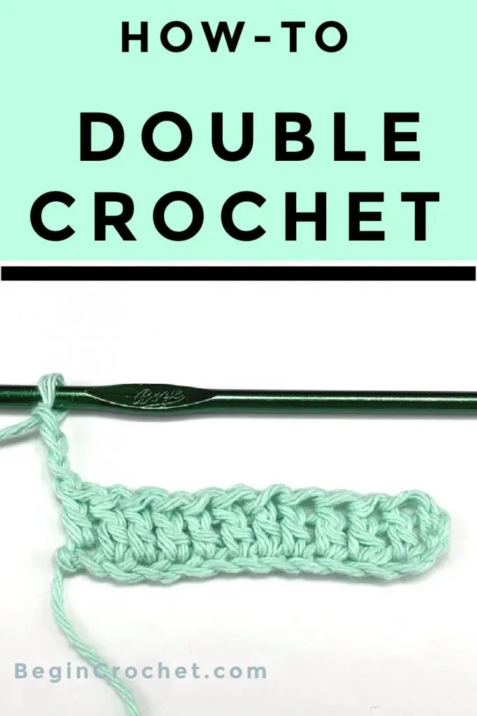 How to double crochet tutorial