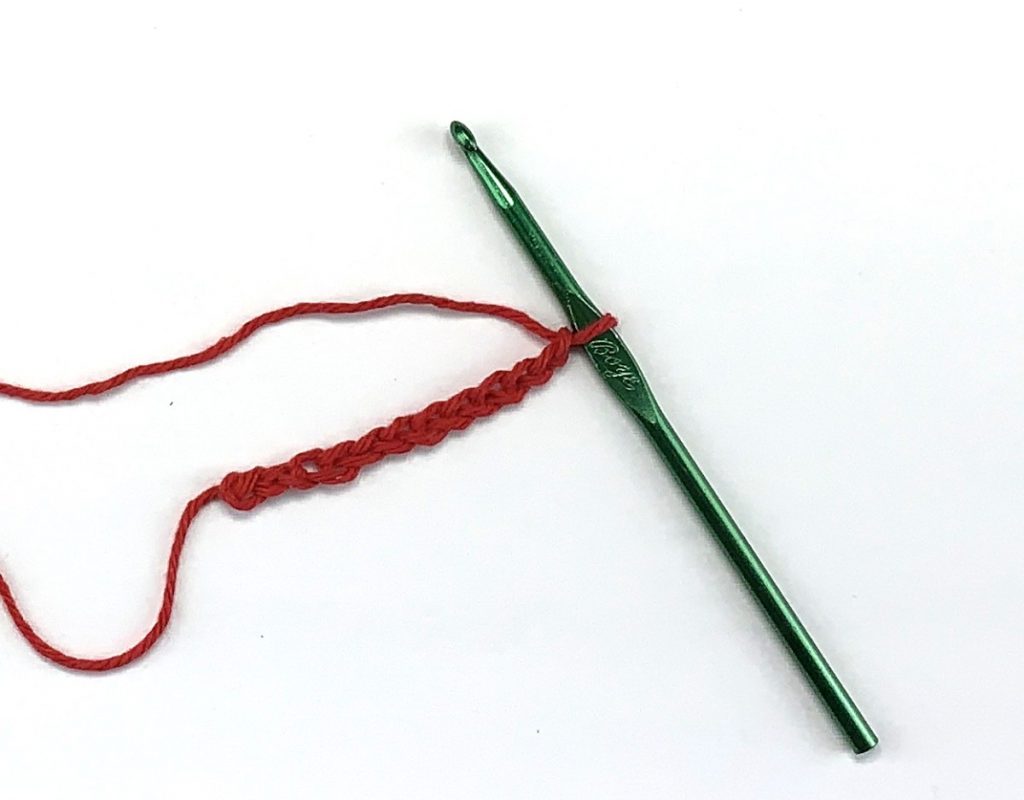 Crocheting a chain