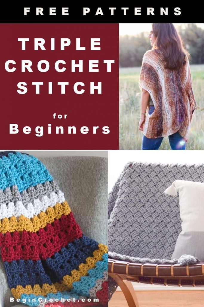 Free crochet patterns for the triple stitch