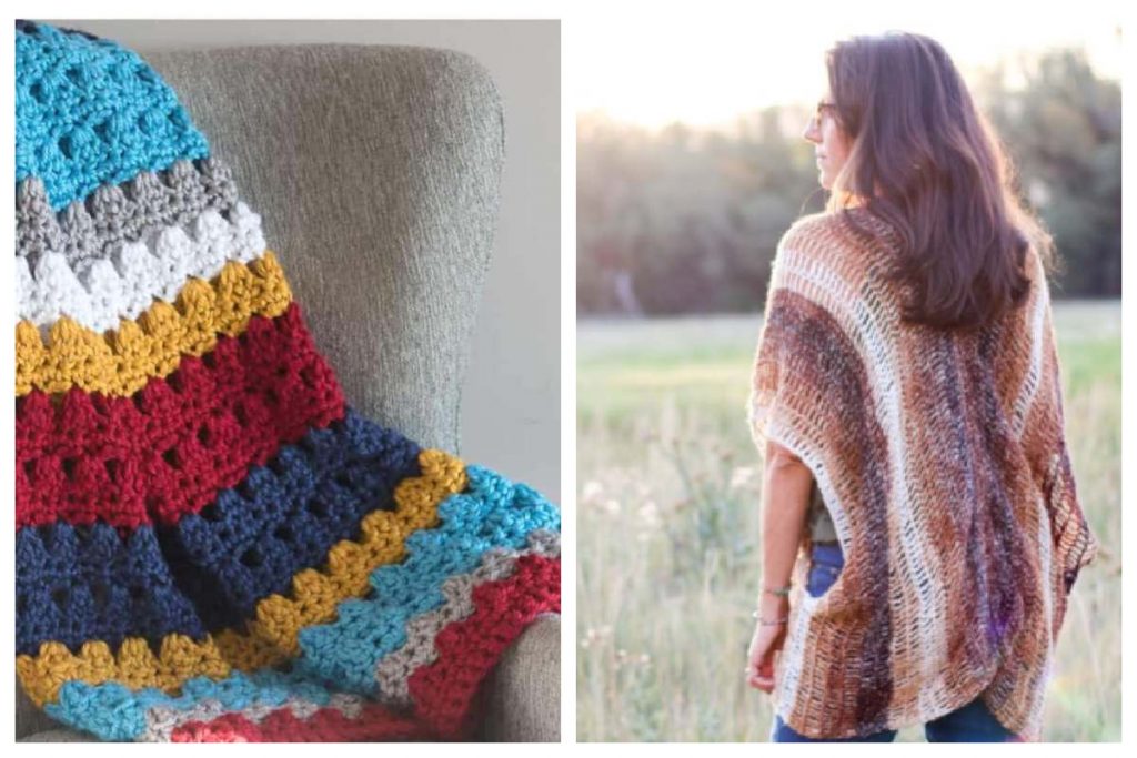 Triple or Treble Crochet stitch free patterns