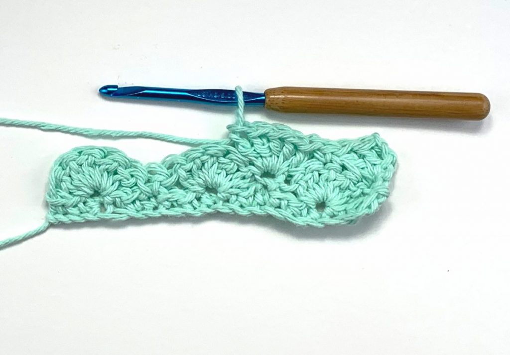 image of crocheted shell stitches