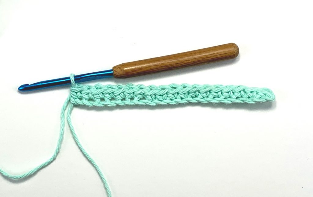 image of single crochet stitches