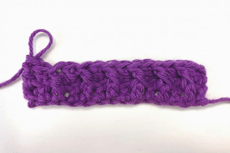 image of front post double crochet fpdc stitches